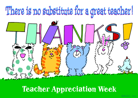 Teacher Appreciation Week on Teacher Appreciation Week